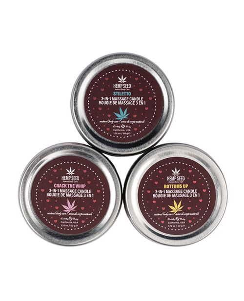 Earthly Body 2025 Valentines 3 in 1 Candle Trio Gift Set