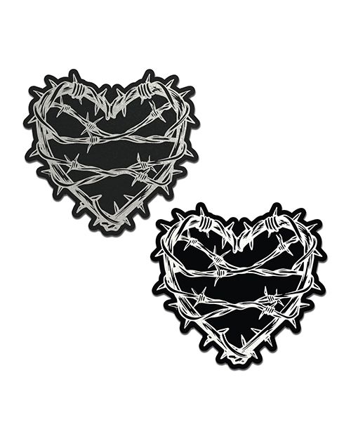 Pastease Premium Barbed Wire Heart Reflective Pasties