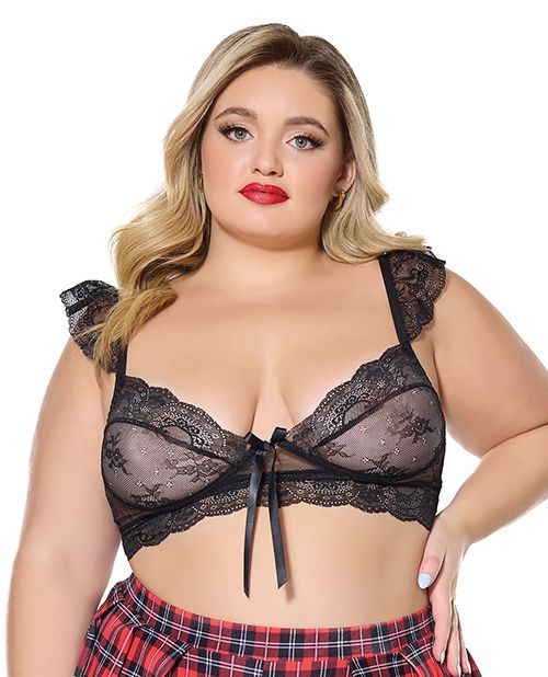 Coquette Scallop Stretch Lace Soft Cup Bralette