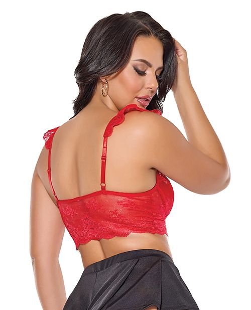 Coquette Scallop Stretch Lace Soft Cup Bralette