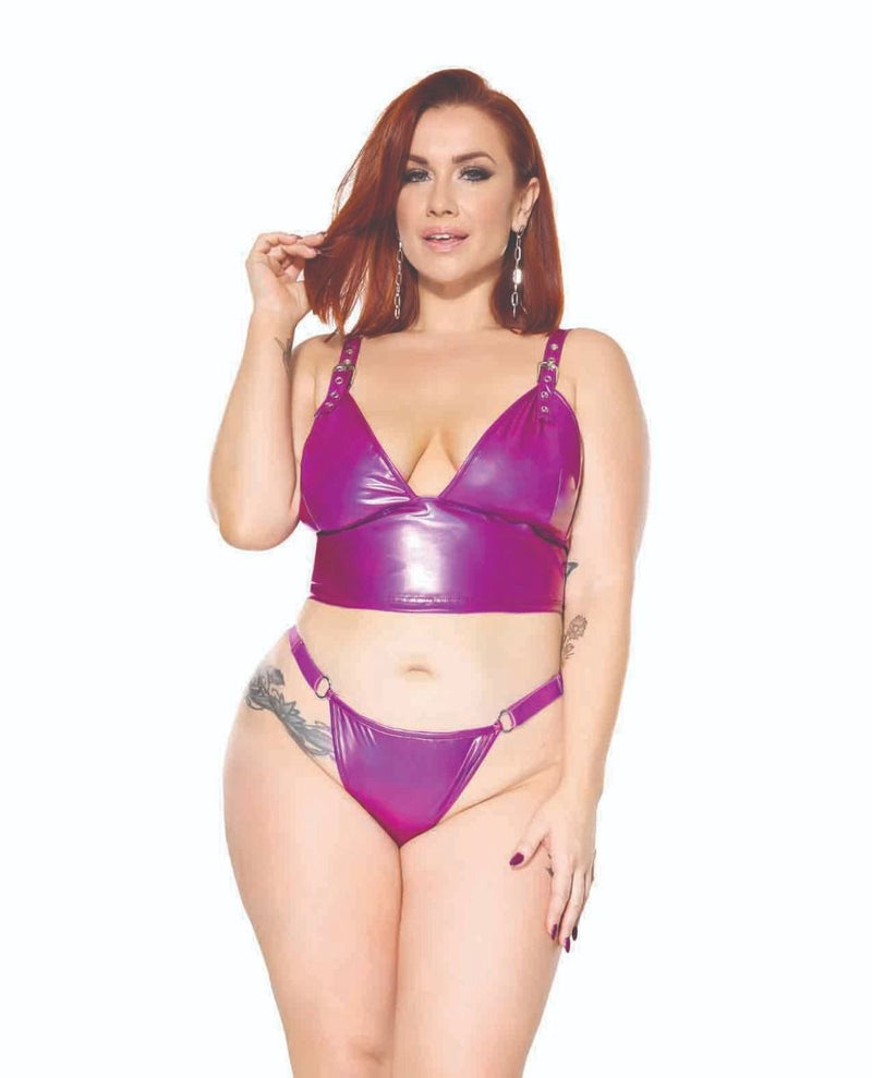 Darque PVC Bralette & G-String