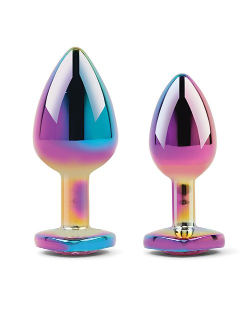 Gemsations 2 Piece Rainbow Chrome Anal Training Set