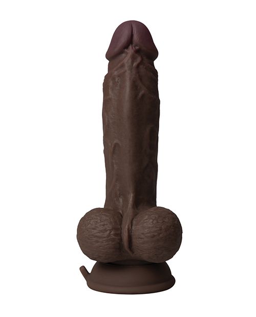 Shaft Flexskin Liquid Silicone 7.5 Inch Vibrating Dong With Balls