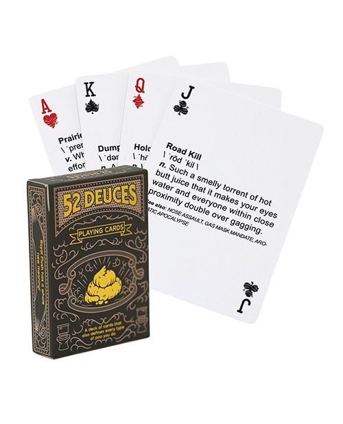 Sleazy Greetings 52 Deuces Poop Themed Playing Cards