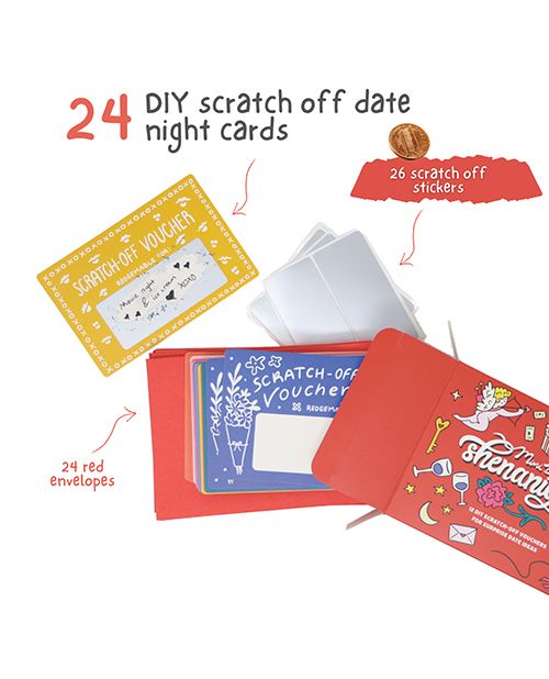 Sleazy Greetings Mini Date Night Shenanigans DIY Scratch Off Vouchers & Coupons