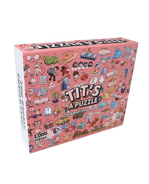 Sleazy Greetings Tit’s A Puzzle 1000 Piece Boob Themed Puzzle