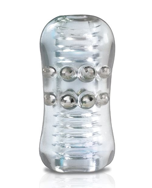 MSTR B8 Head Banger Beaded Clear-View Stroker