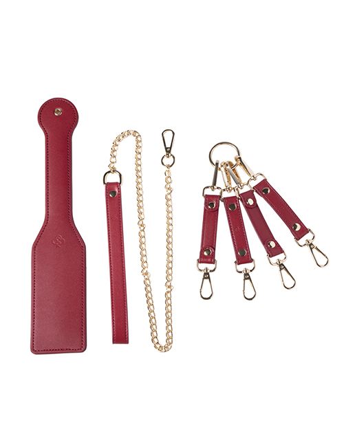 Kinky Play Box Red Passion 8 Piece Bondage Kit