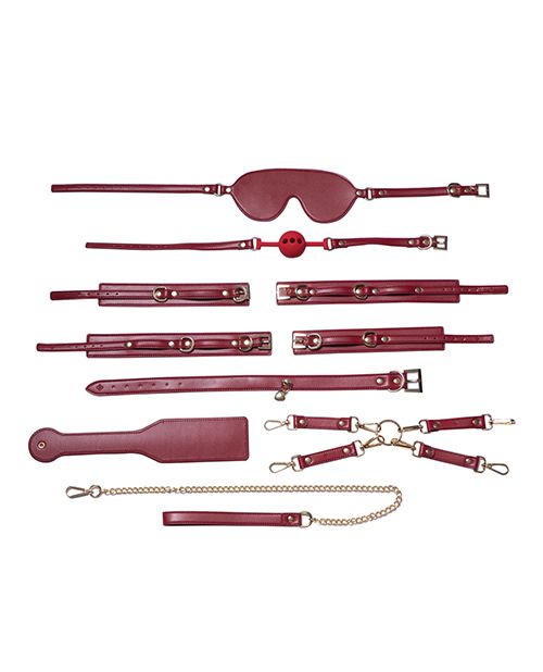 Kinky Play Box Red Passion 8 Piece Bondage Kit