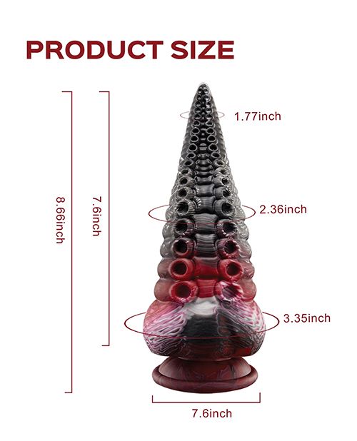 Honey Play Box Lava Tentacle Shape Suction Cup Dildo