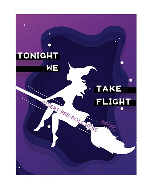 Kush Kards Halloween Take Flight Greeting Card With Matchbook