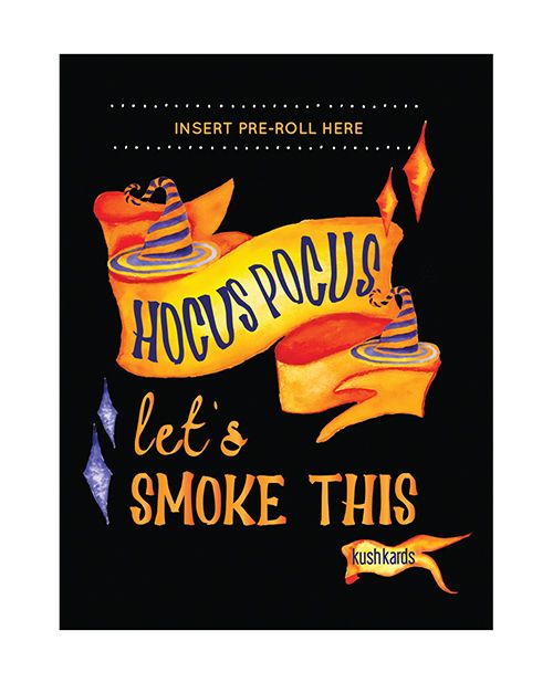 Kush Kards Halloween Hocus Pocus Greeting Card With Matchbook