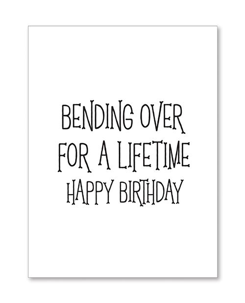 Kush Kards Halloween Bending Over Birthday Greeting Card With Sticker