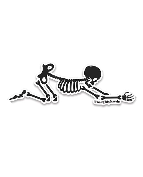 Kush Kards Halloween Bending Over Birthday Greeting Card With Sticker