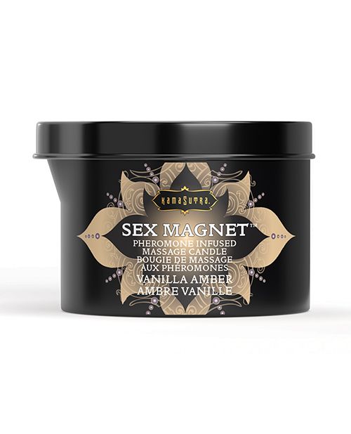 Kama Sutra Sex Magnet Candle With Pour Spout-Vanilla Amber