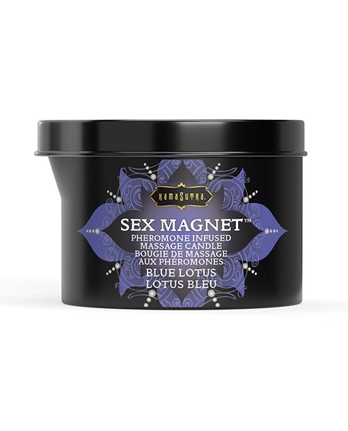 Kama Sutra Sex Magnet Candle With Pour Spout-Blue Lotus