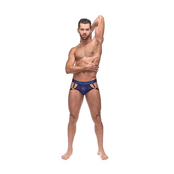 Male Power Diamond Mesh Jock Ring