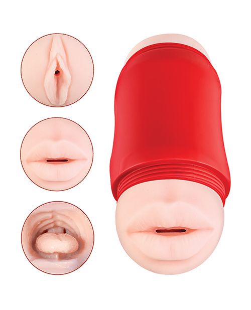 Nasstoys Delite Two Ways Mouth & Vagina Masturbator