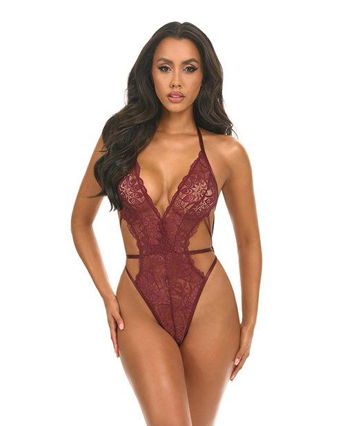 Oh La La Cheri Lina Lace Halter Teddy