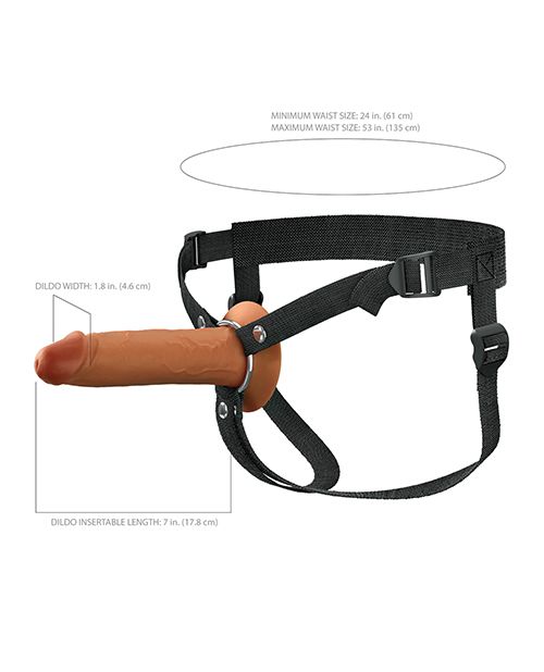 Fantasy X-Tensions Elite 7 Inch Silicone Hollow Strap-on