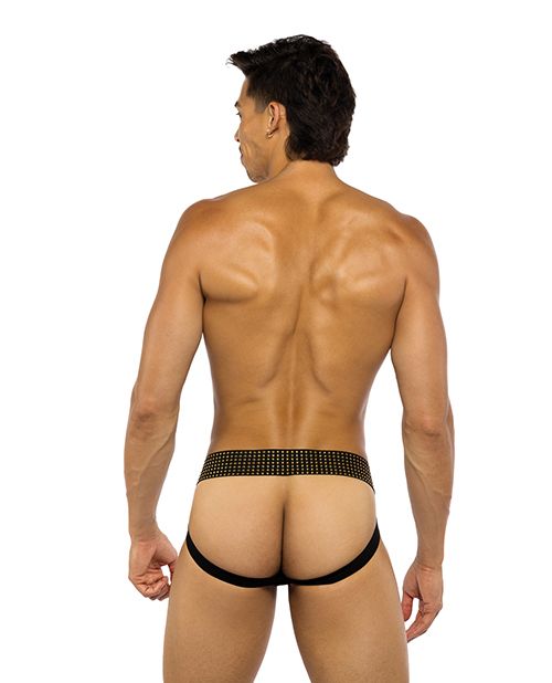 Roma Confidential Sacred Heart Jockstrap With Contoured Pouch & Studded Elastic Waist