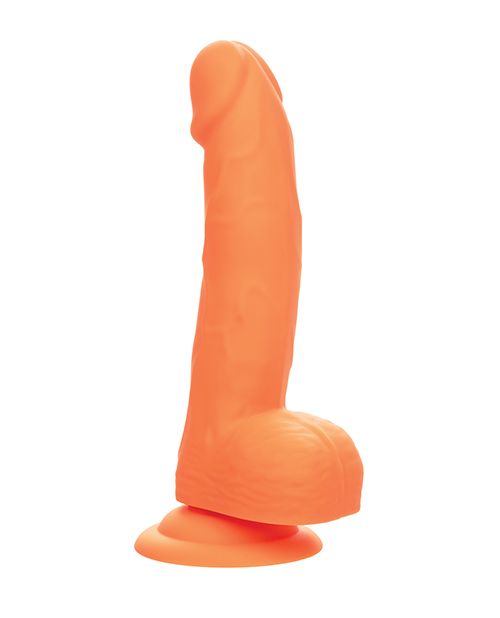 Silicone Studs Neon 6 Inch Dildo