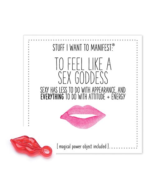 Warm Human To Feel Like A Sex Goddess Mini Card & Charm