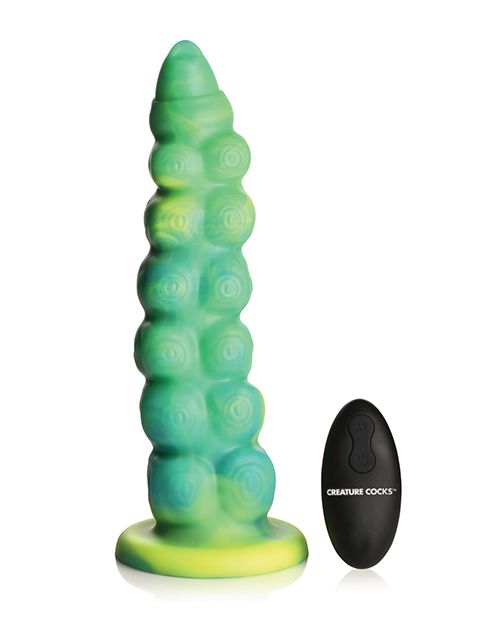 Creature Cocks Squirmer Thrusting & Vibrating Silicone Dildo With Remote Control