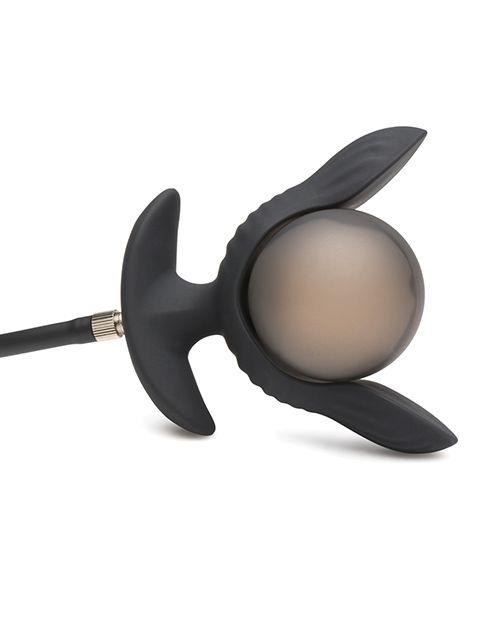 Master Series Dark Pearl Inflatable Vibrating Butt Plug