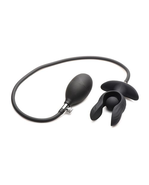 Master Series Dark Pearl Inflatable Vibrating Butt Plug