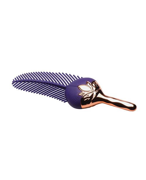 Master Series The Tickler Vibrating Silicone Feather Tickler