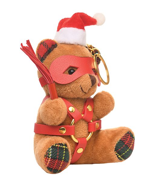 Master Series Holiday Bondage Teddy Bear Keychain-Brown