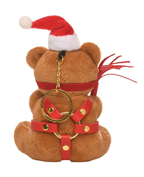 Master Series Holiday Bondage Teddy Bear Keychain-Brown