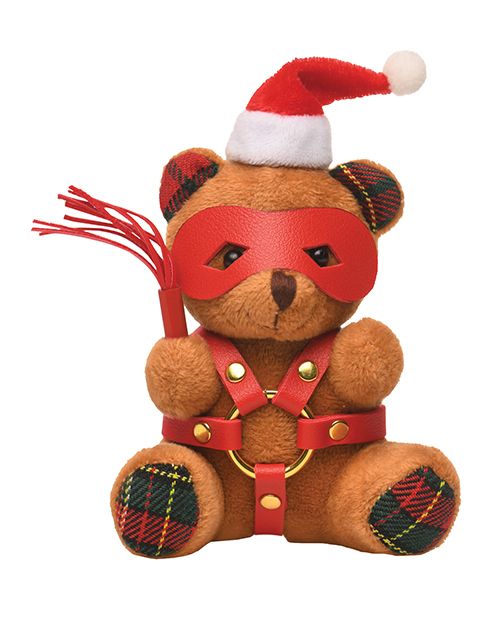 Master Series Holiday Bondage Teddy Bear Keychain-Brown