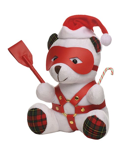 Master Series Holiday Bondage Teddy Bear Plush-White