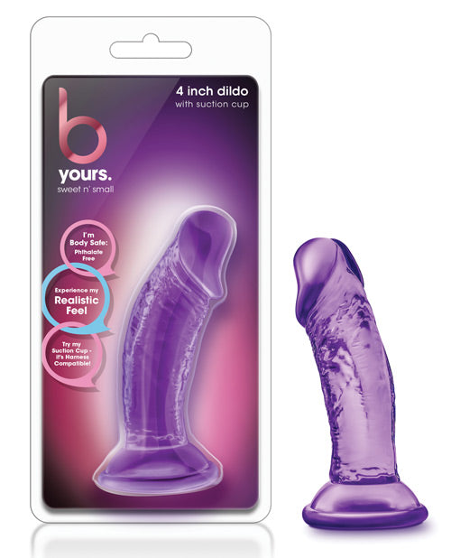 B Yours Sweet N Small 4 Inch Dildo With Suction Cup - Wicked Sensations