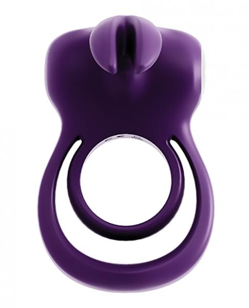 Thunder Bunny Rechargeable Dual Cock Ring - Wicked Sensations