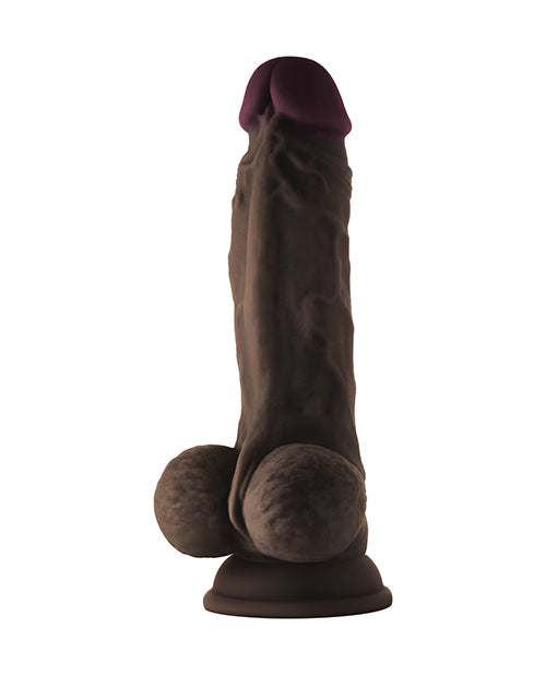 Shaft Model A Flexiskin Liquid Silicone 7.5 Inch Dong With Balls