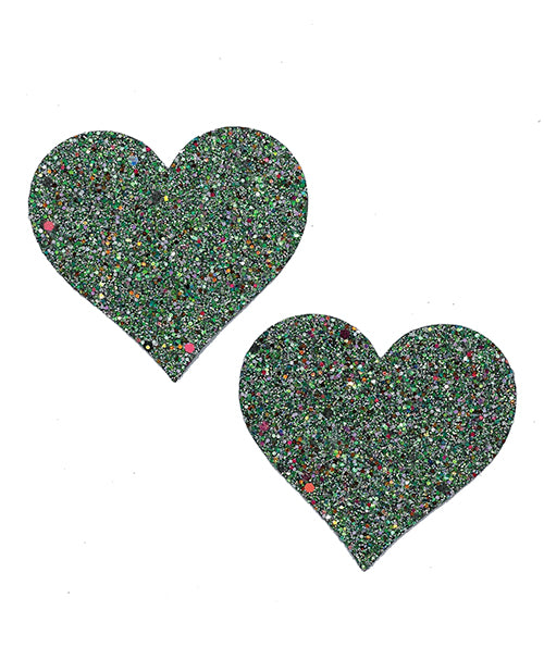 Popsi Glow in the Dark Glitter Heart Pasties