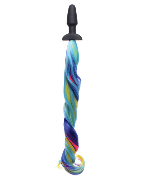 Tailz Rainbow Pony Tail Anal Plug - Wicked Sensations